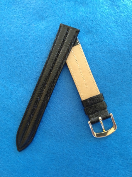 Correa cuero vegetal negra W910-18